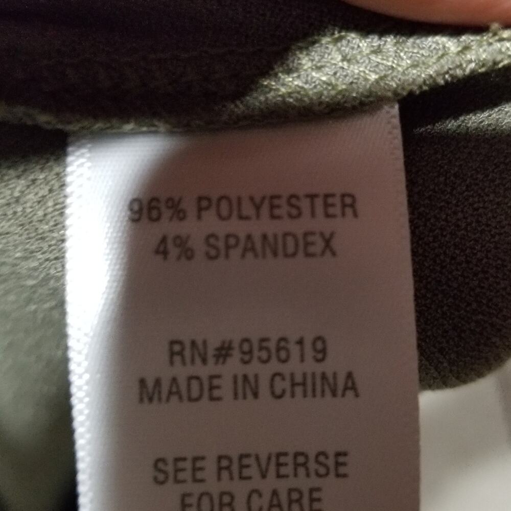 JPR Studio Shirt Ruched Short Sleeve Top Sage Green Size Medium - Picture 7 of 9